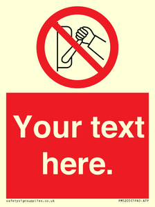 Custom Do Not Operate Sign